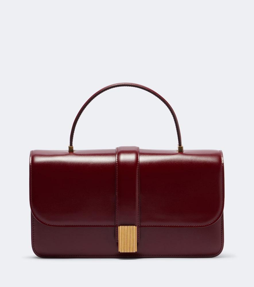 khaite blake medium leather top-handle bag