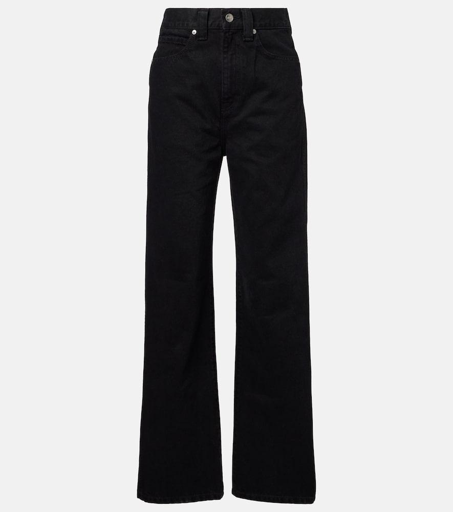 khaite bonnie low-rise straight jeans