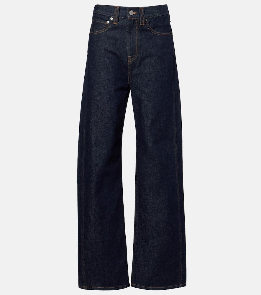 khaite bonnie wide-leg jeans