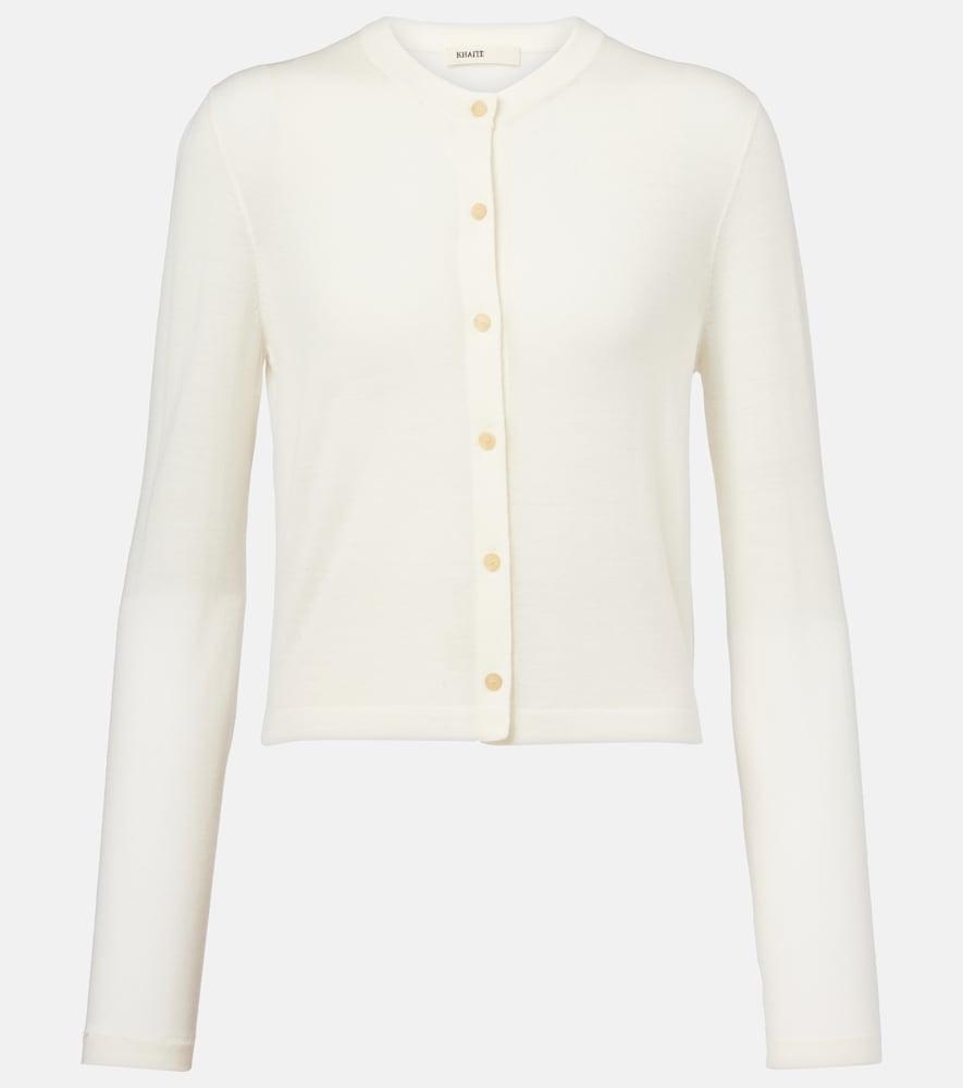 khaite brieta wool-blend cardigan