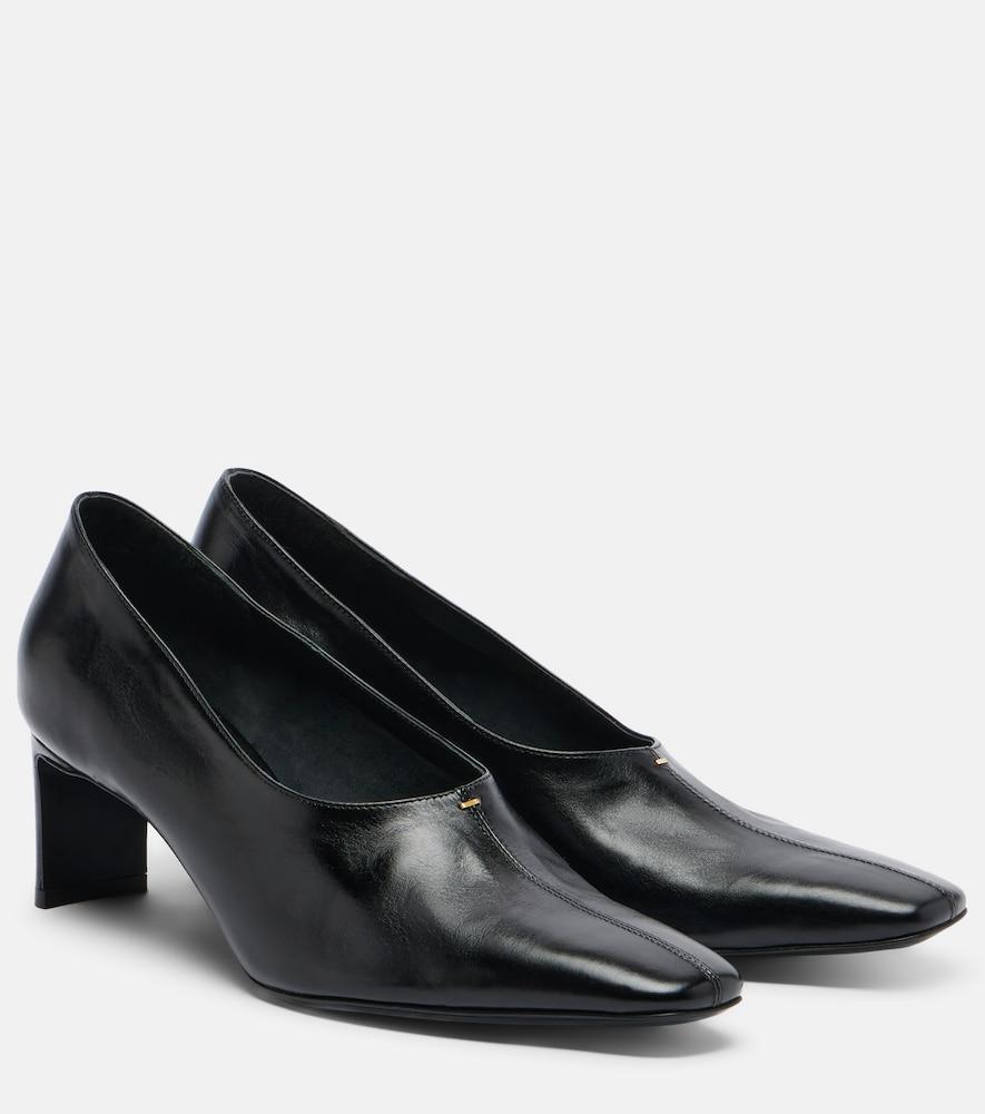 khaite cecilia leather pumps