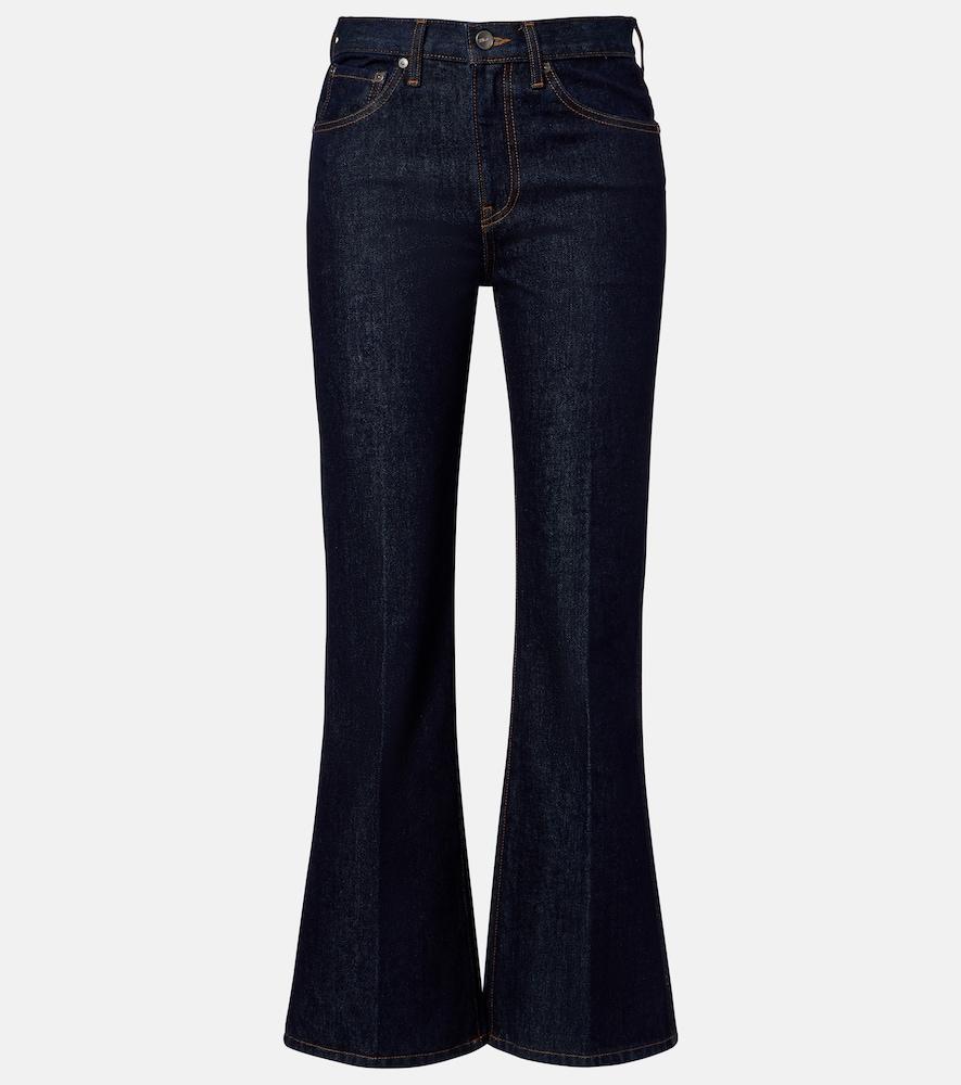 khaite clara flared jeans