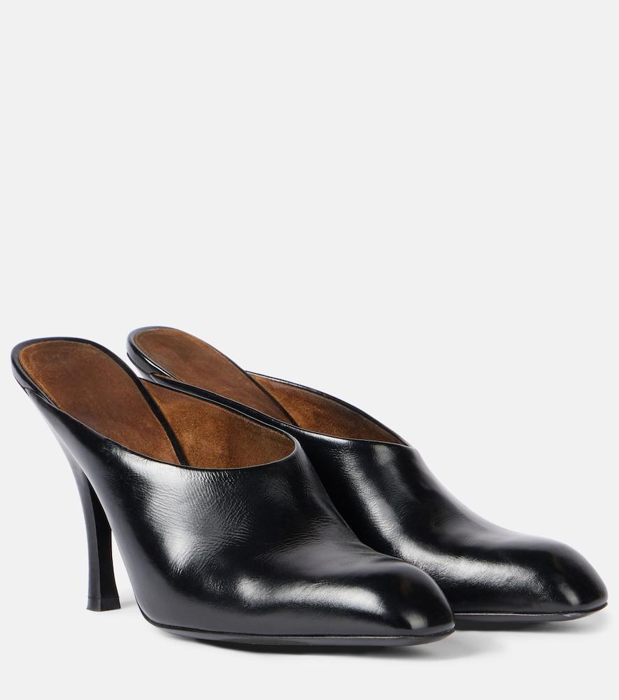 khaite colt 100 leather mules
