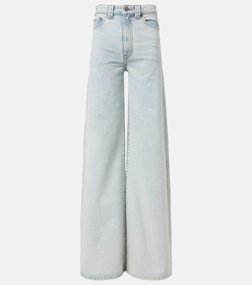 khaite dane wide-leg jeans