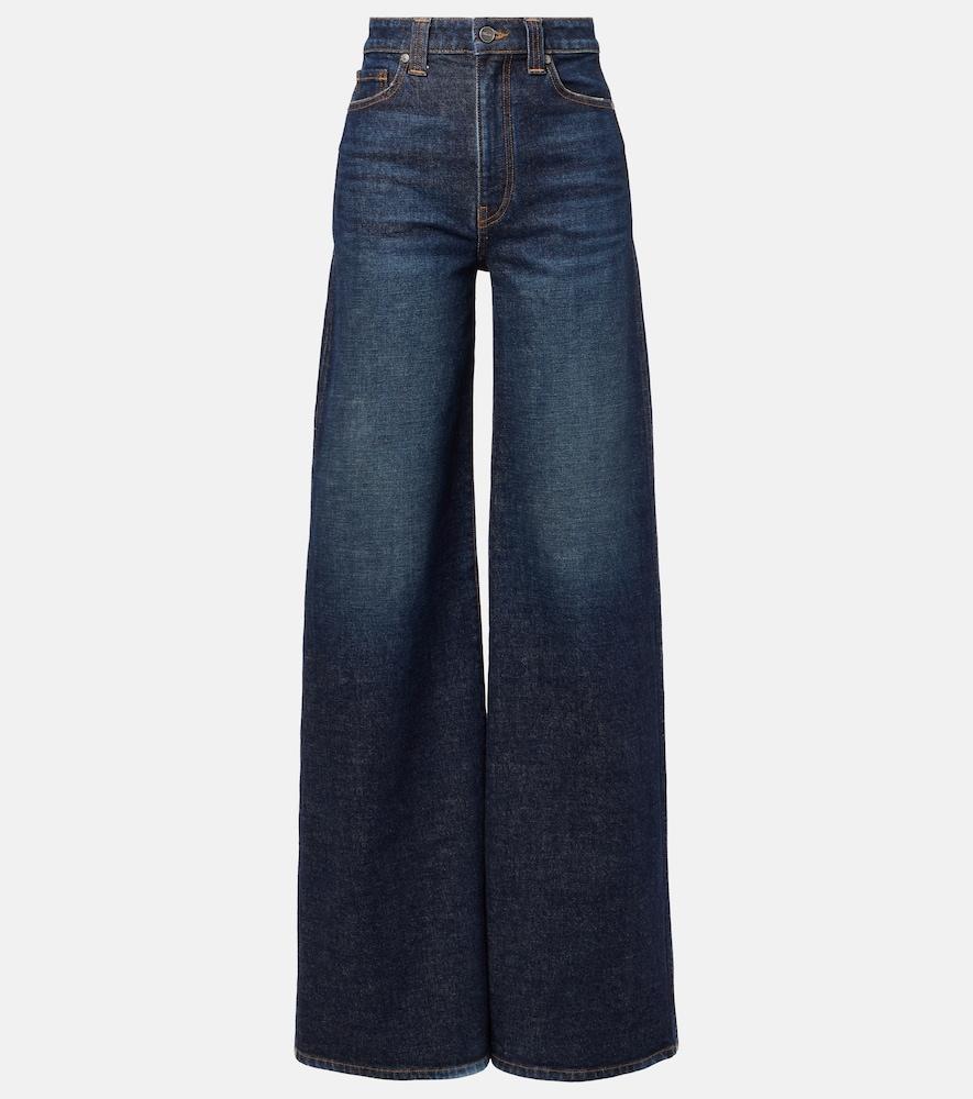 khaite dane wide-leg jeans