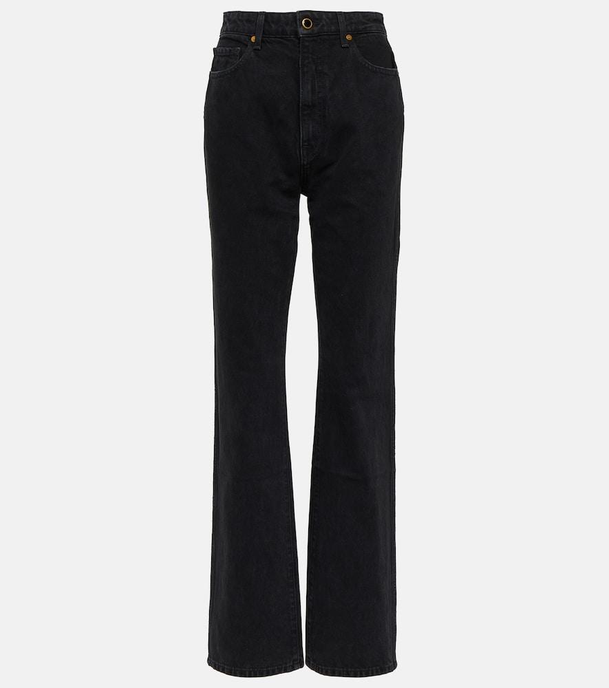 khaite danielle high-rise straight jeans
