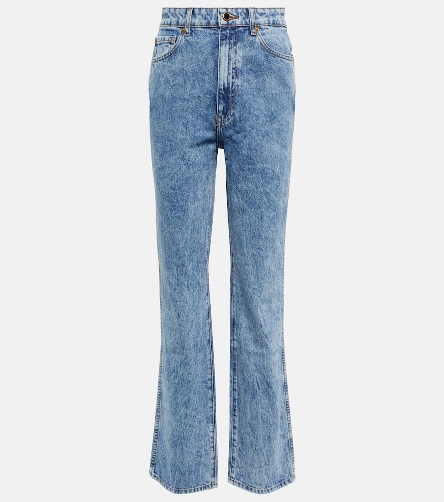 khaite danielle high-rise straight jeans
