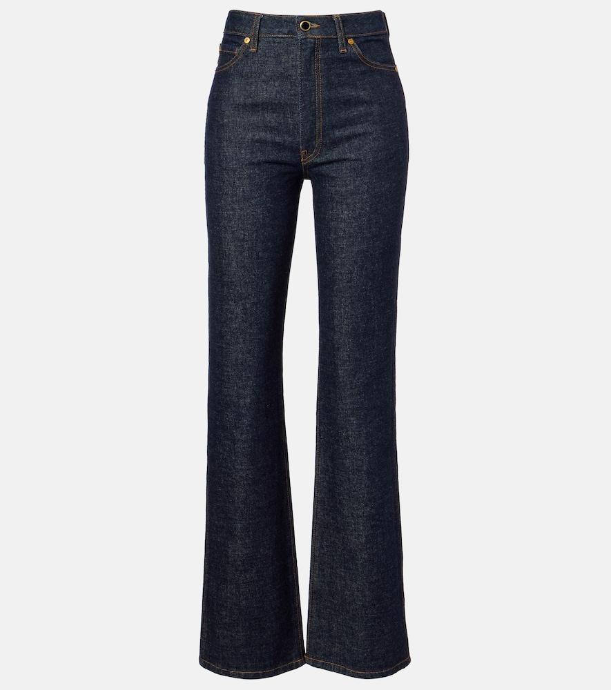 khaite danielle high-rise straight jeans