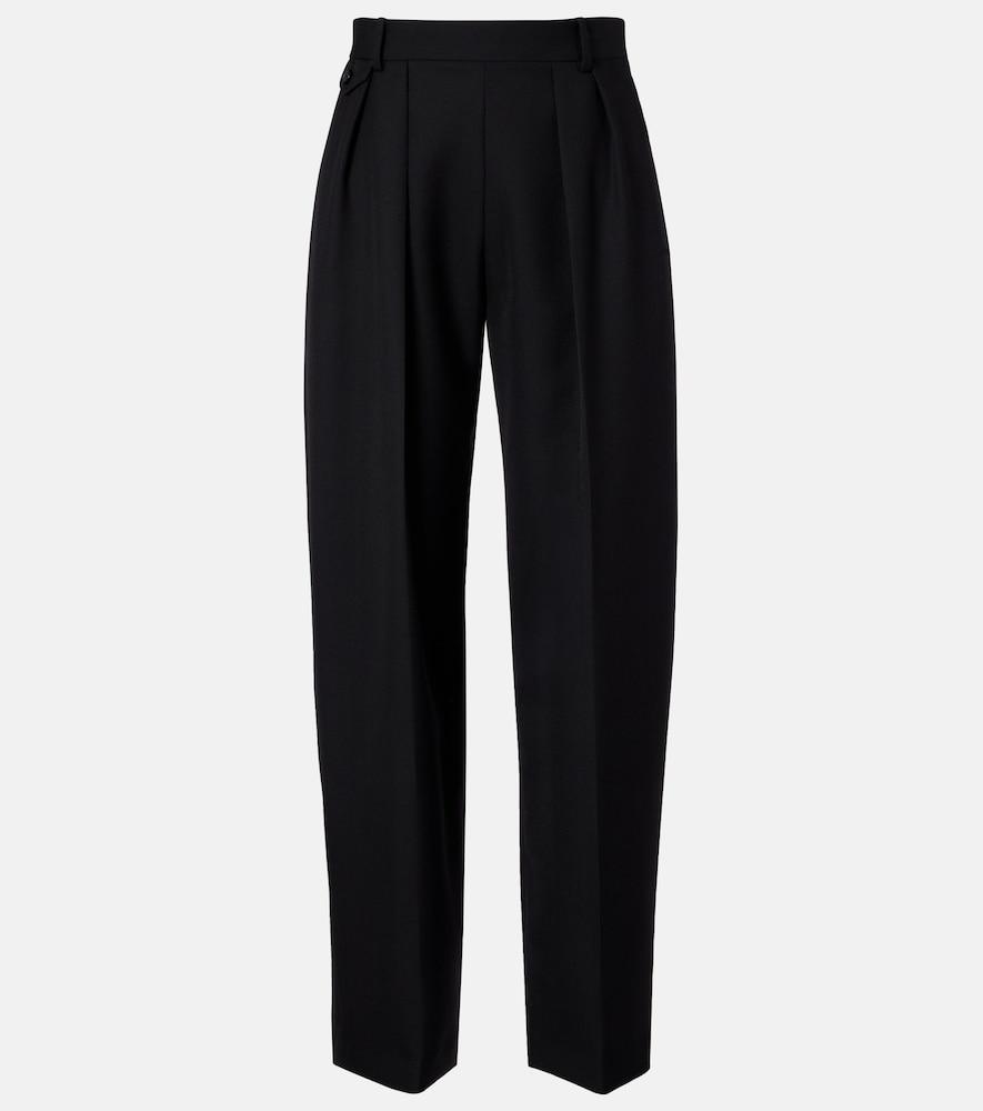 khaite dugan wool tapered pants