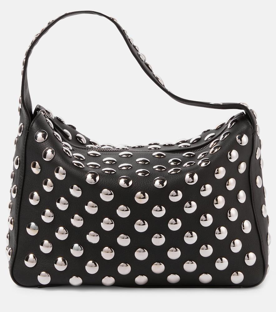 khaite elena medium studded leather shoulder bag