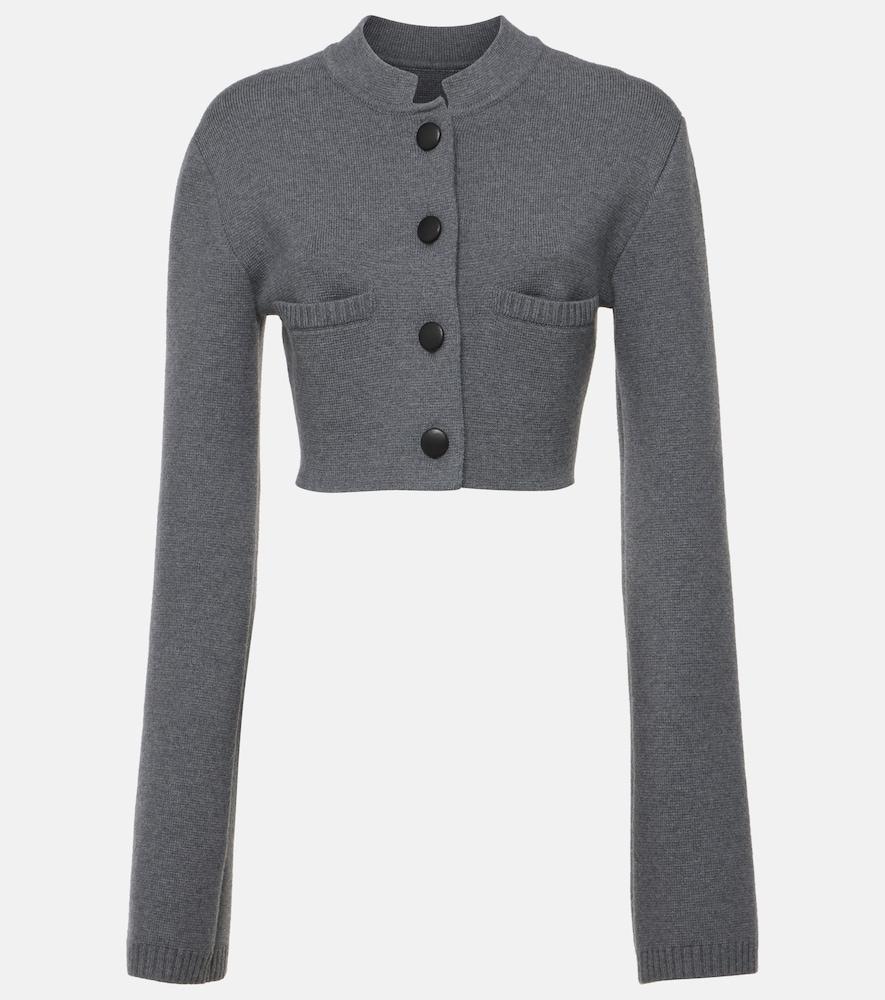 khaite ello cropped wool-blend jacket