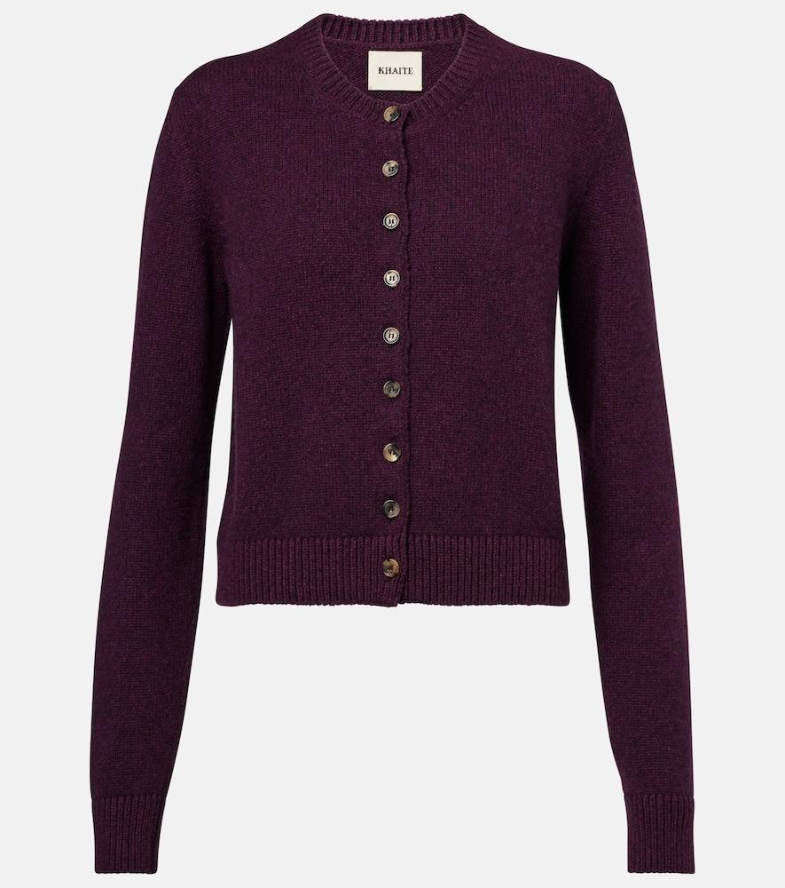 khaite everheart cashmere cardigan