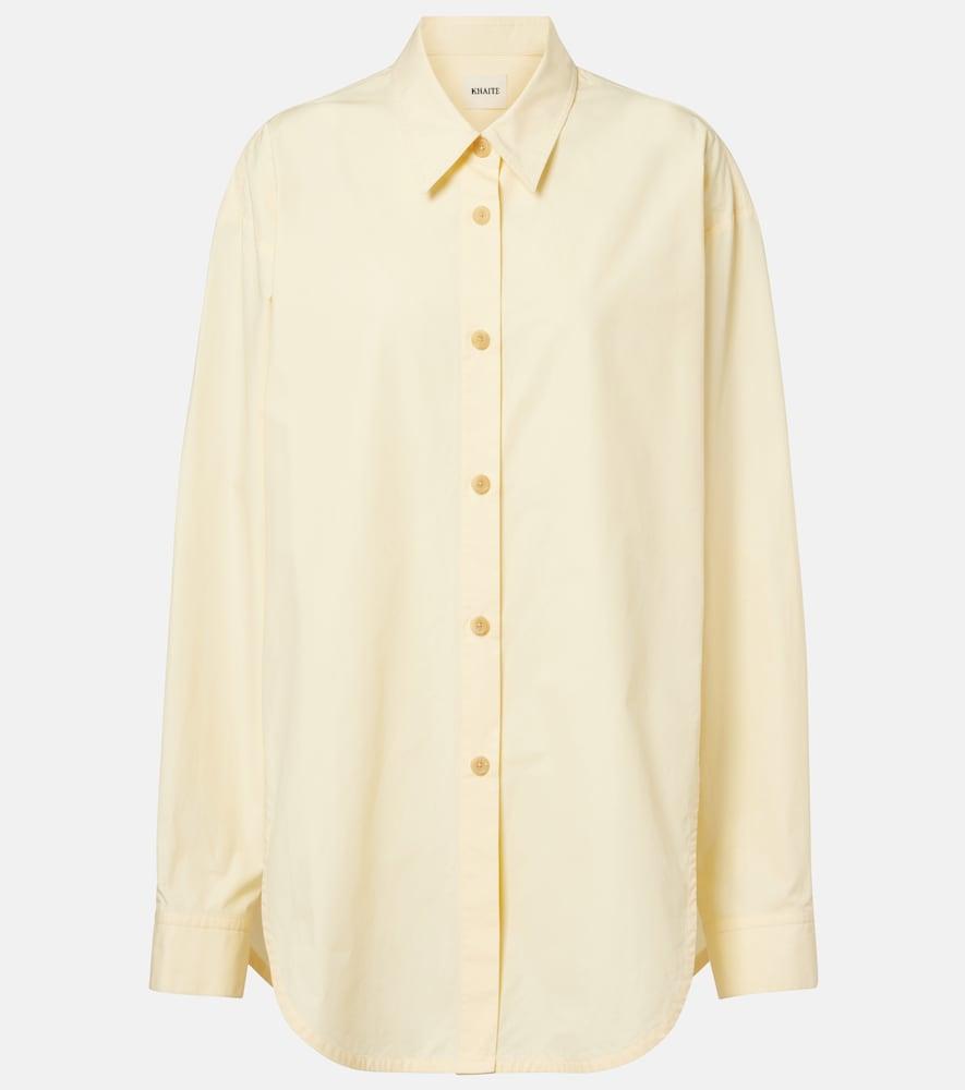 khaite goya cotton poplin shirt