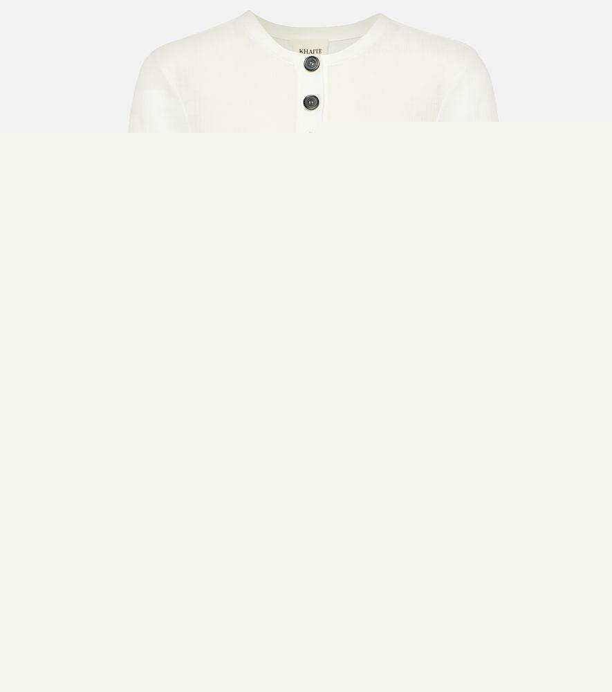 khaite janelle cotton-blend jersey bodysuit
