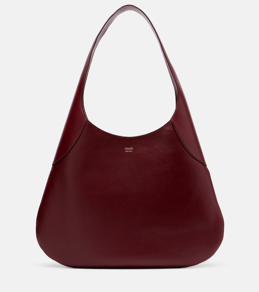 khaite joan large leather shoulder bag