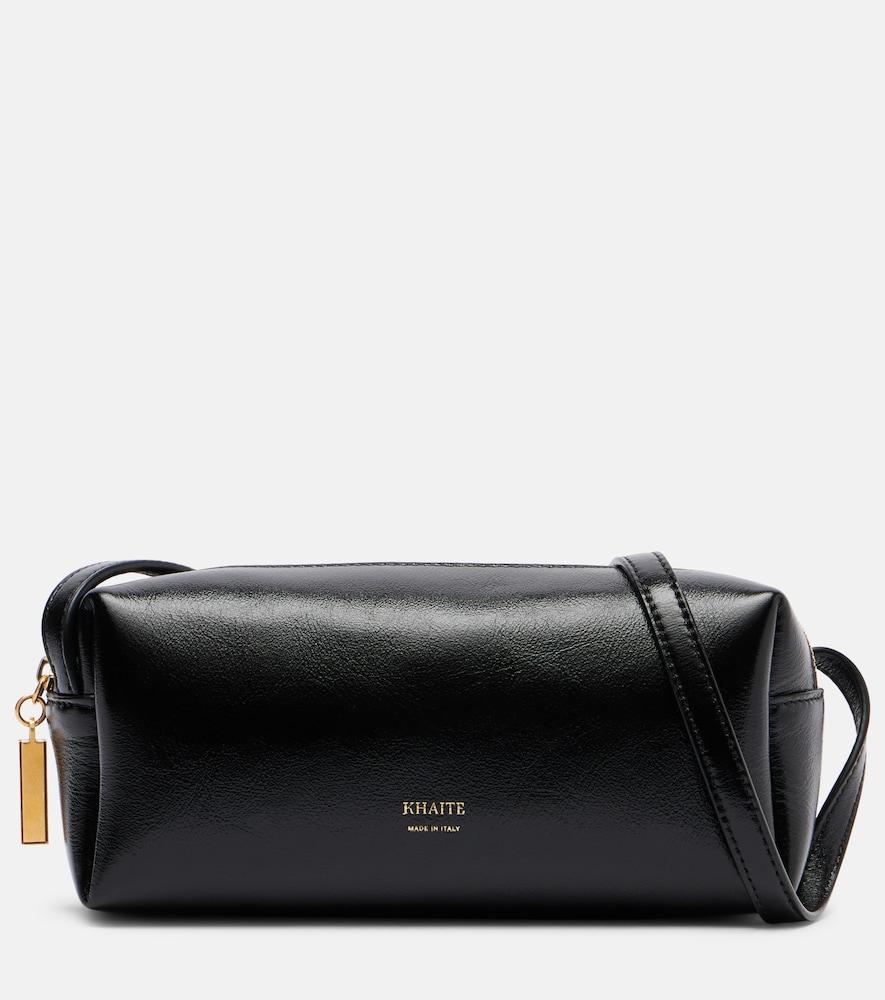 khaite kye mini leather crossbody bag
