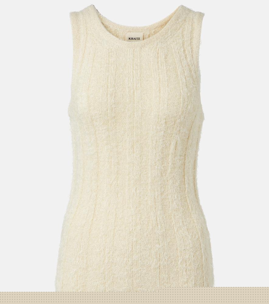 khaite lena silk and cashmere tank top