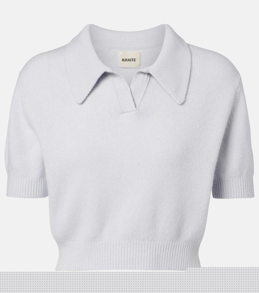 khaite leni wool and cashmere top