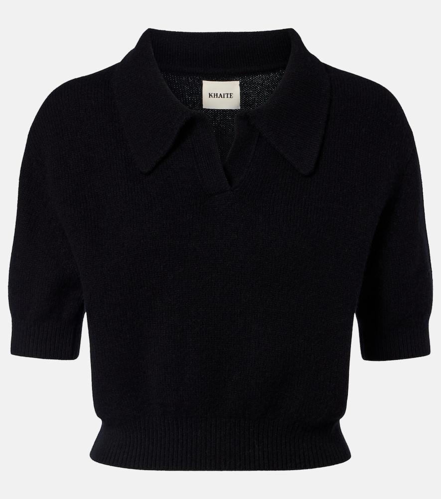 khaite leni wool and cashmere top