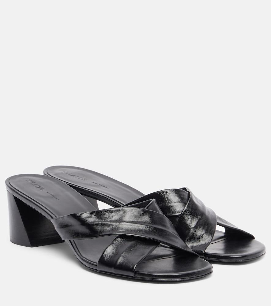 khaite liria 55 leather mules