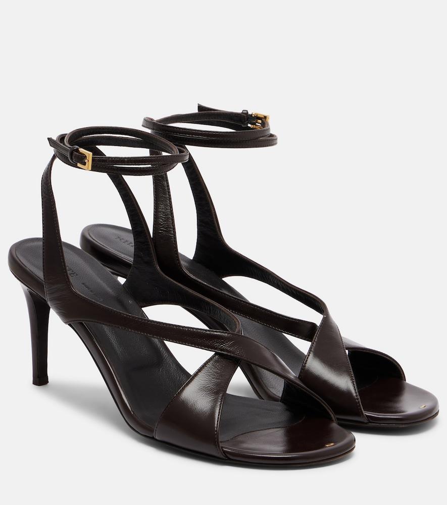 khaite liria 75 leather sandals