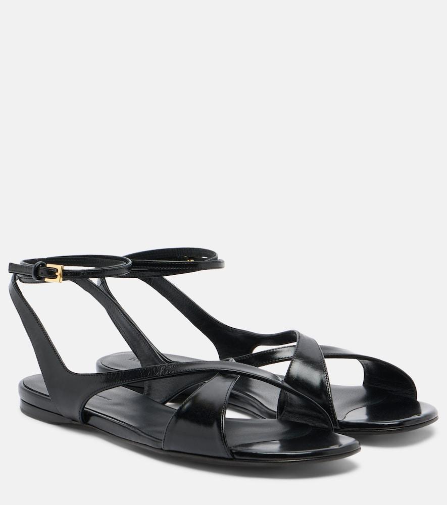 khaite liria leather sandals