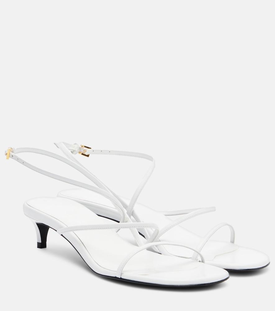 khaite loop 35 leather sandals