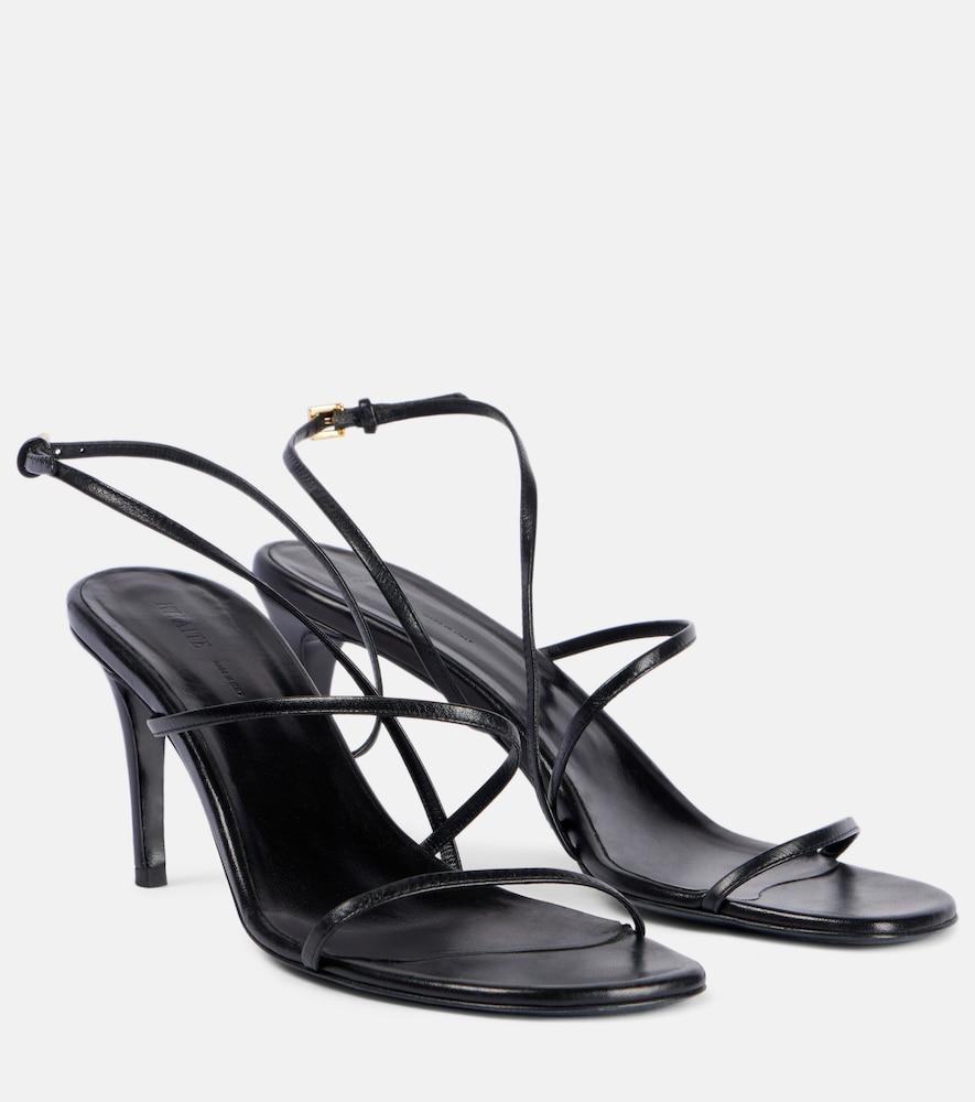 khaite loop 75 leather sandals