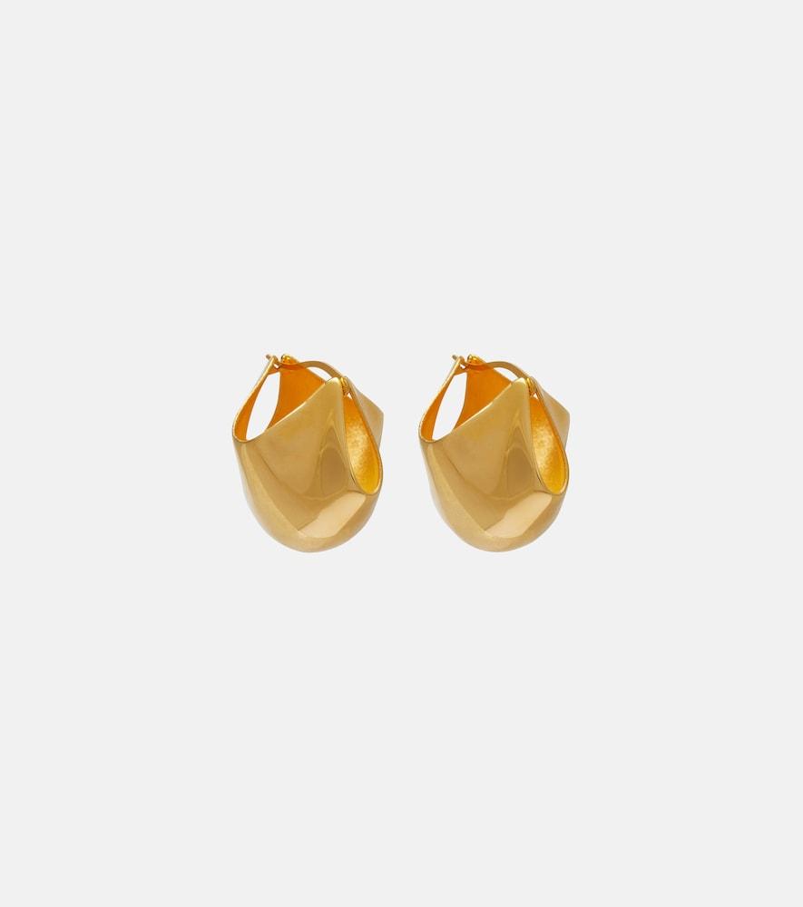 khaite lotus 18kt gold-plated earrings