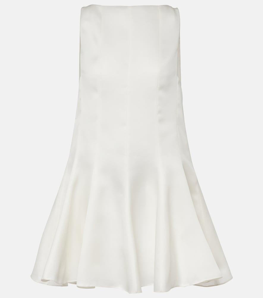 khaite mags silk minidress