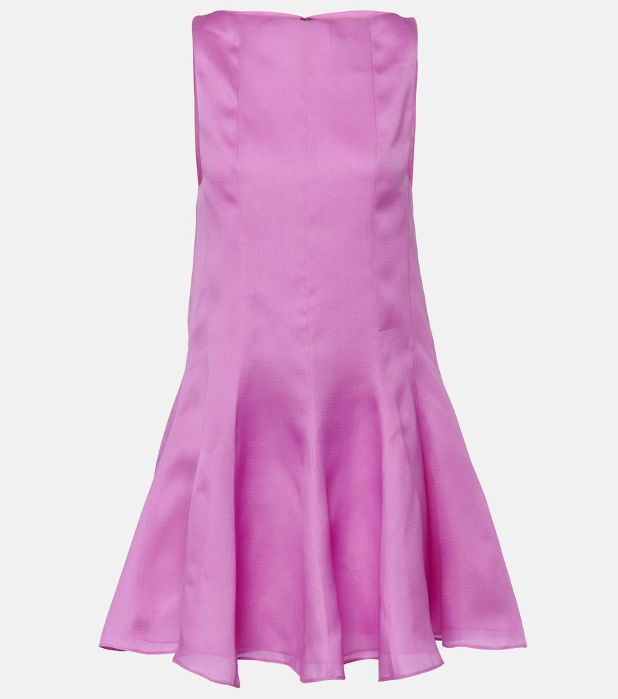 khaite mags silk minidress