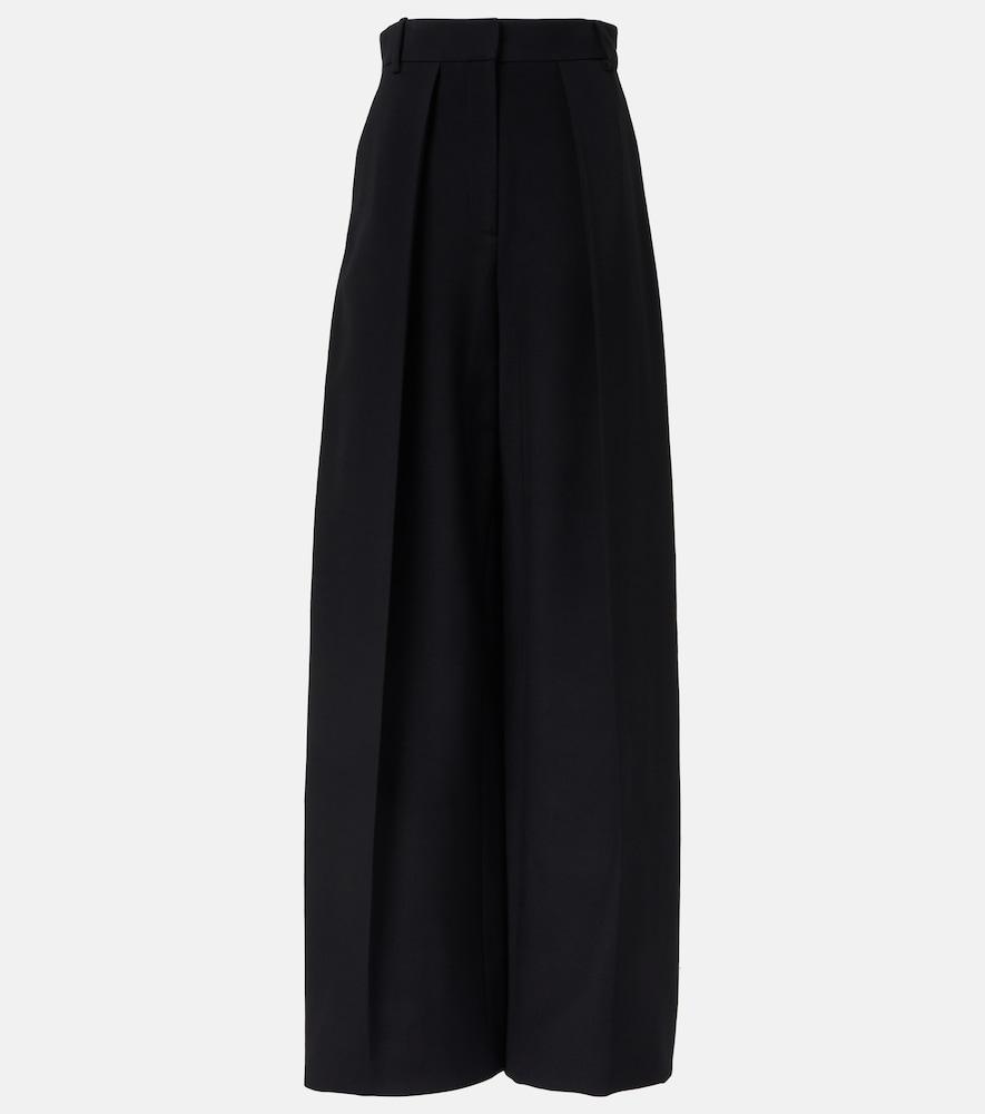 khaite maris high-rise wide-leg pants