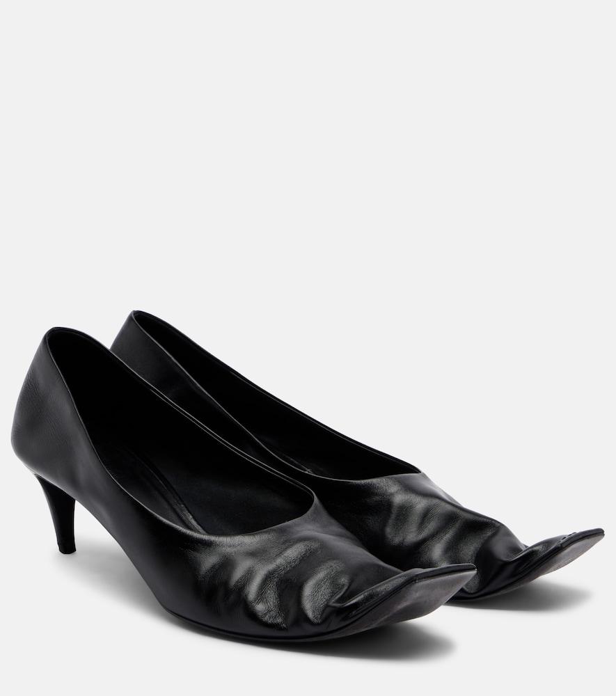 khaite marlene leather pumps