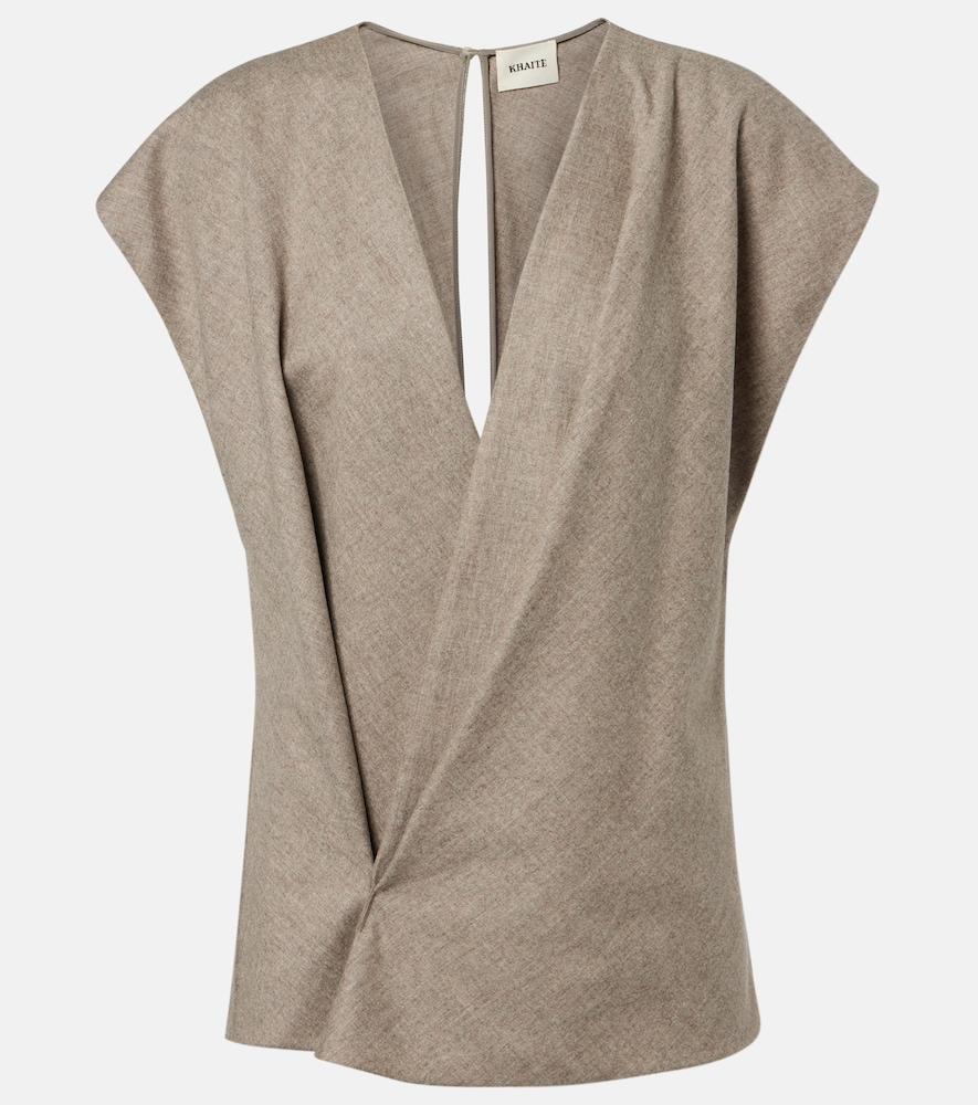 khaite mer cotton top