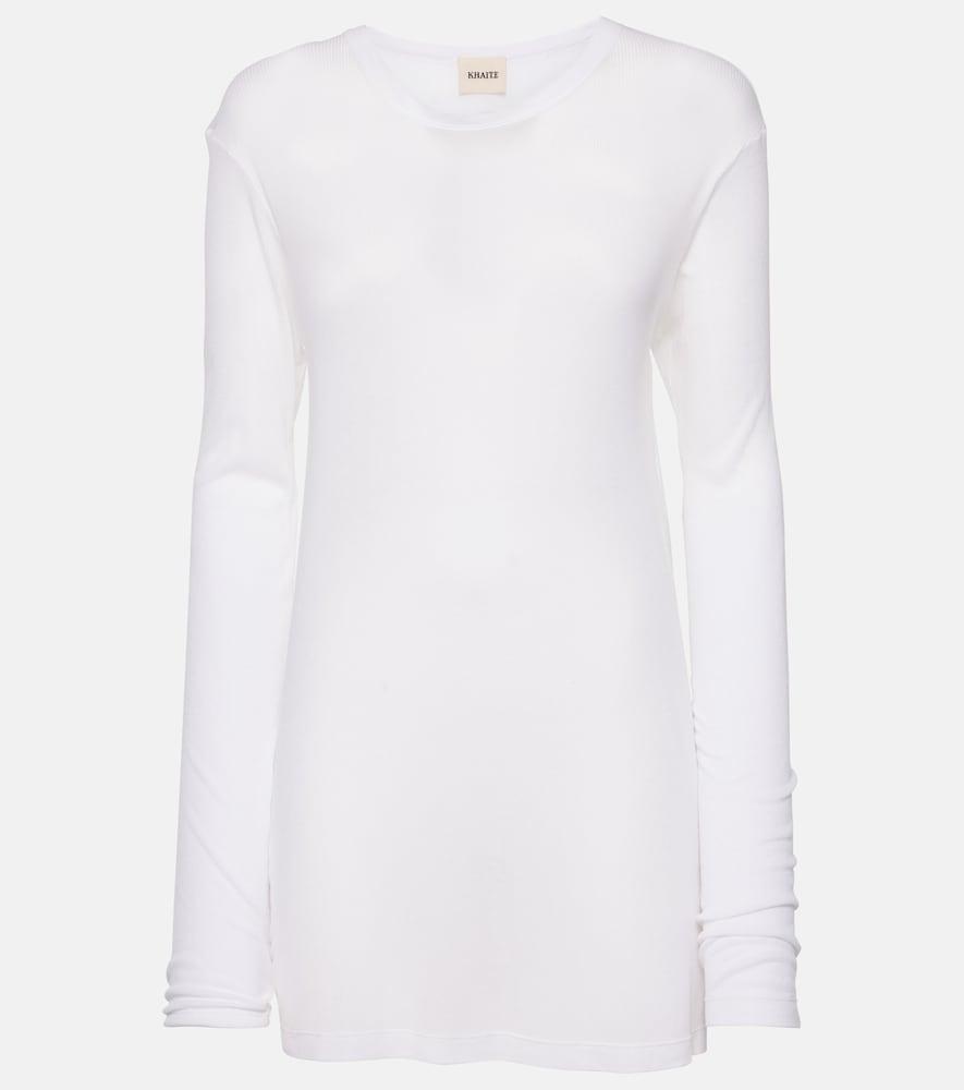 khaite morton ribbed-knit top