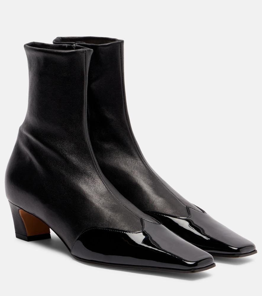 khaite nevada 40 leather ankle boots