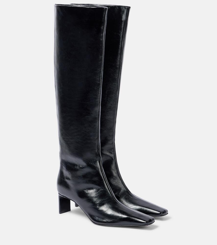 khaite ona 55 leather knee-high boots