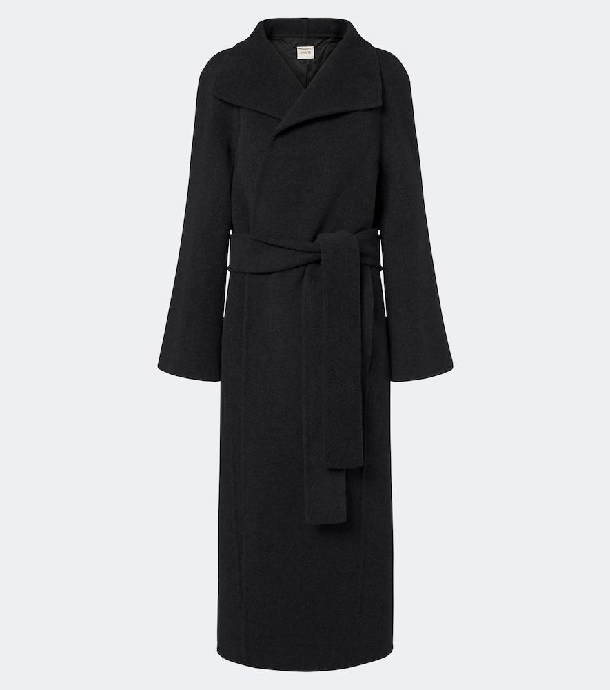 khaite romare wool wrap coat