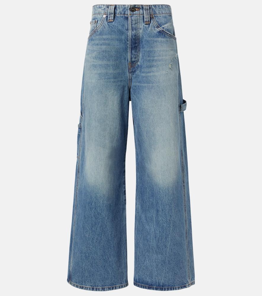 khaite sowen wide-leg jeans