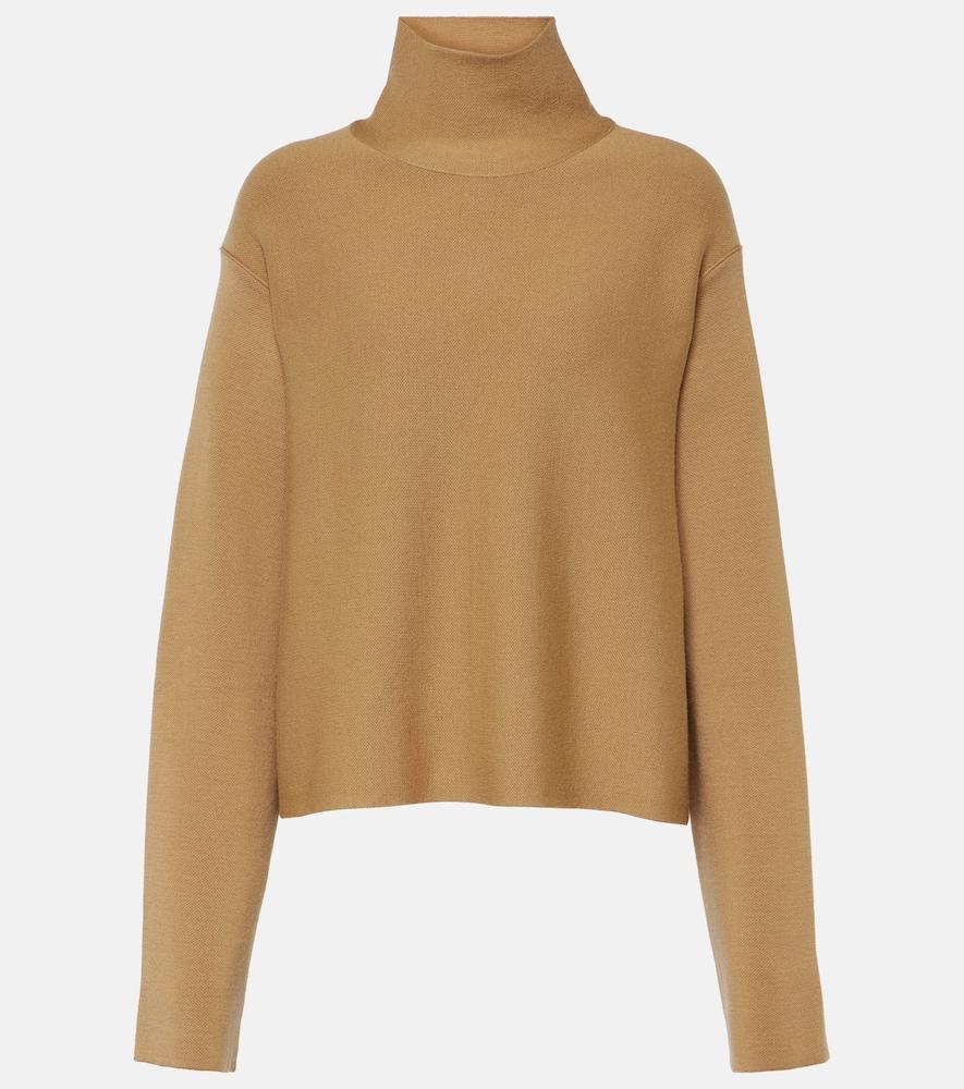 khaite sree wool-blend turtleneck sweater