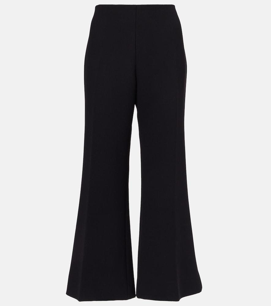 khaite walter cotton canvas flared pants