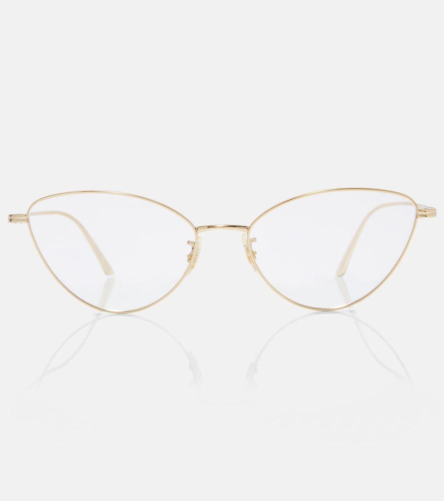 khaite x oliver peoples cat-eye glasses