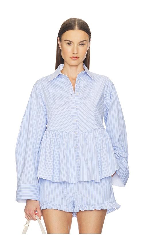 kika vargas ambika top in baby blue. - size 2 (also in 4, 6, 8)