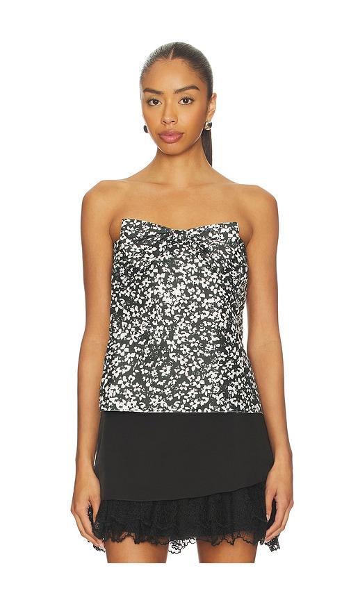 kika vargas gillian top in black. - size 10 (also in 2, 4, 6)