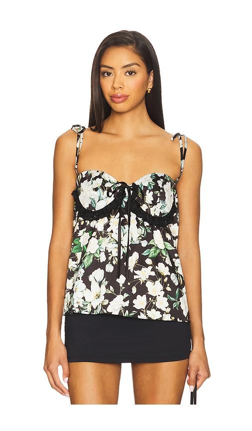kika vargas gretchen top in black. - size 0 (also in 4, 6)