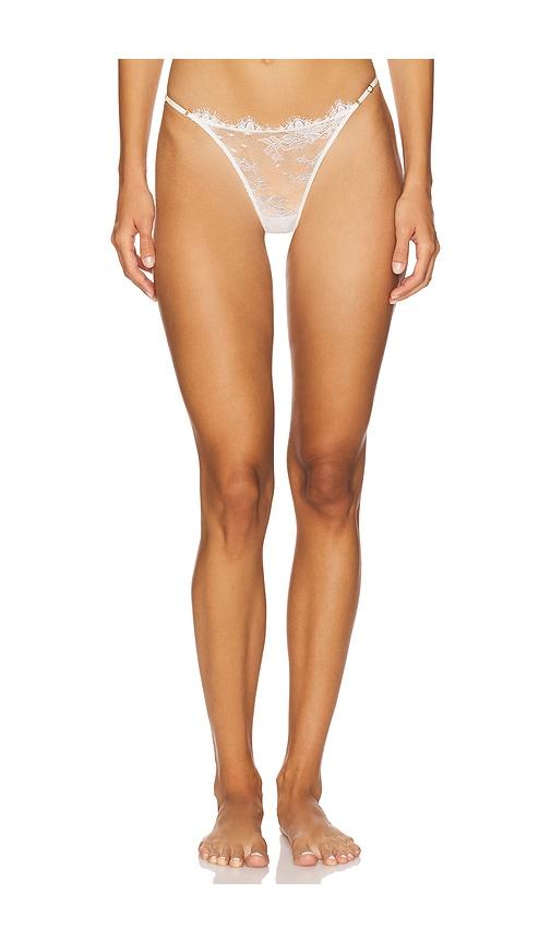 kiki de montparnasse jolie g-string in white. - size l (also in xs, xl)