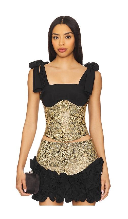 kim shui marcela combo top in black. - size l (also in m)