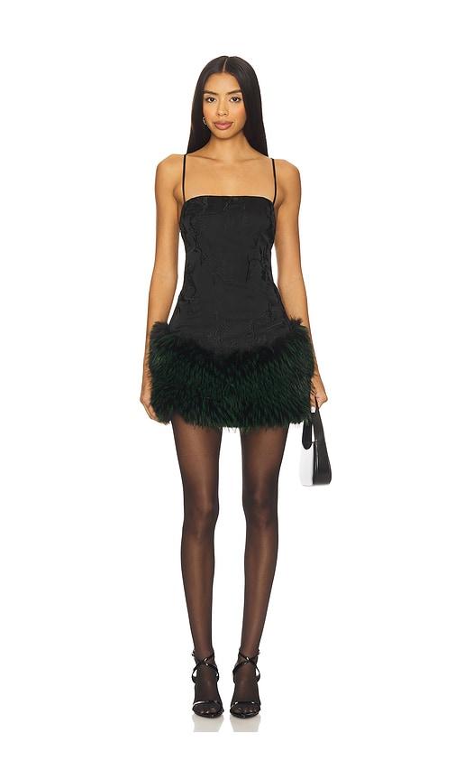 kim shui mona silk mini dress in black. - size m (also in s, xs)