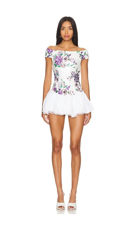 kim shui sequin mini dress in multi. - size m (also in s)