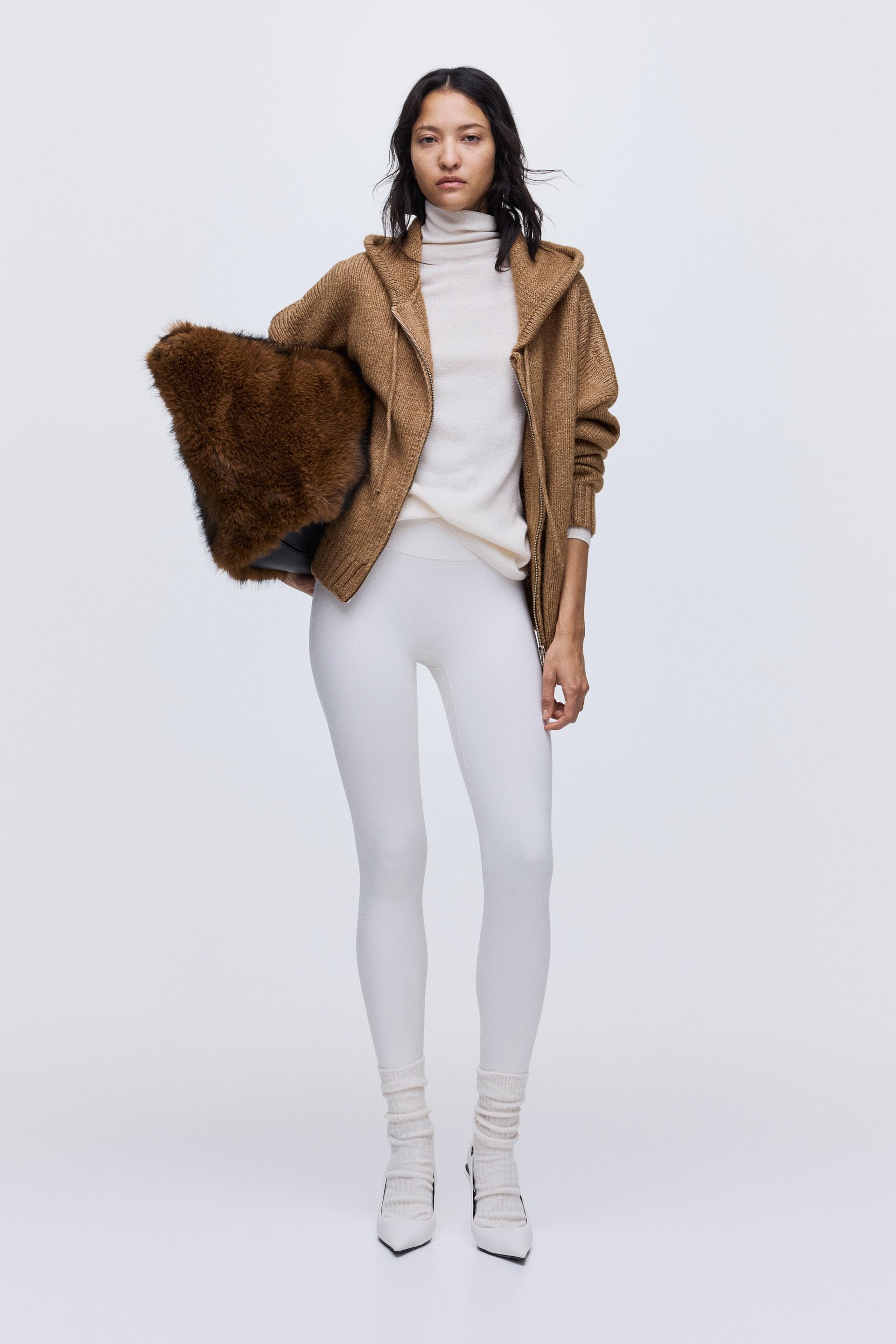 knit hooded jacket